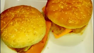 How to make molten cheese burger  molten lava cheese burger [upl. by Wiltz]