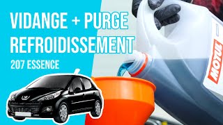 Comment Vidanger et Purger son Circuit de Liquide de Refroidissement Peugeot 207 14 8V 🚗 [upl. by Koziel]