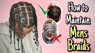 How to Keep Braids Looking Fresh for Men [upl. by Ilrebmik]