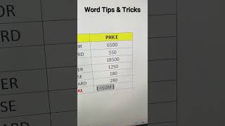 Word Tips  Microsoft Word Tricks shorts short viral viralvideo viralshorts trending [upl. by Opal]