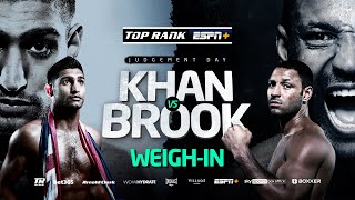 Amir Khan vs Kell Brook  WEIGHIN  FIGHT SATURDAY ESPN IN US SKY SPORTS BOX OFFICE IN UK [upl. by Bozovich]