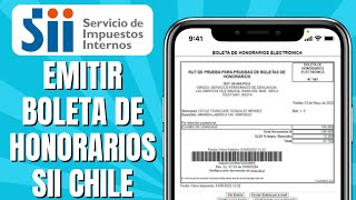 Cómo EMITIR Boleta De Honorarios Sii Chile [upl. by Gee]