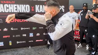 George Kambosos Jr FINAL WORKOUT vs Vasiliy Lomachenko and QampA [upl. by Novahc]