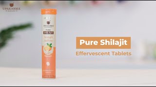 Pure Shilajit Effervescent Tablets  Tangy Orange Flavor [upl. by Laertnom]