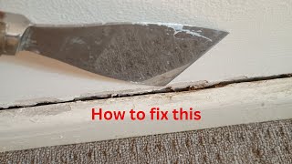 How to Fix Large Gaps Along Skirting Base Boards [upl. by Selinski]