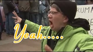 Yeah Yelling Green Woman Yelling for TRUMP [upl. by Ecinna]