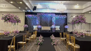 Event setup  lilacpurpleblack combo Cleanupbreakdown Wedding Event [upl. by Ahsikahs]