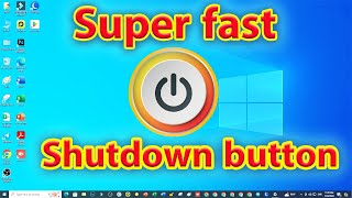 How to Create Shutdown Button  Shutdown Shortcut Button Windows 10 [upl. by Essirahs144]