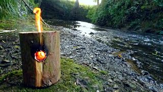 How To Make A Wooden Rocket Stove [upl. by Leirol]