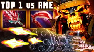 Clinkz Hard Carry vs top 1 Ranked  Dota 2 intense Gameplay by Ame [upl. by Annawak]