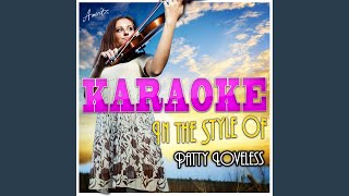 Nothing But the Wheel In the Style of Patty Loveless Karaoke Version [upl. by Iblehs]