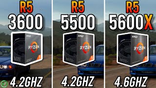 Ryzen 5 3600 vs Ryzen 5 5500 vs Ryzen 5 5600X  RTX 3070 [upl. by Aisila975]