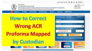 How to Correct Wrong ACR Proforma Mapped by Custodian [upl. by Davidson]