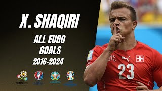 Xherdan Shaqiri All Euro Goals 20162024 [upl. by Hurley]