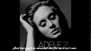 Adele  Someone Like You Lyrics [upl. by Naj574]