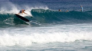 SUP Surfing Longboard Surfing  Haleiwa North Shore Oahu Hawaii  A Longboard amp SUP Surfing Video [upl. by Noakes389]