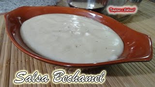 SALSA BECHAMEL fácil rápida perfecta receta de Temperos e Sabores [upl. by Holey452]