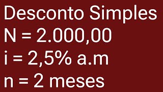 💰 COMO CALCULAR DESCONTO SIMPLES de MANEIRA FÁCIL [upl. by Bigford220]