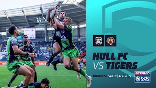 Highlights  Hull FC v Castleford Tigers  2024 Betfred Super League Round 24 [upl. by Atnas]