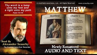 40  Book of Matthew  Read by Alexander Scourby  AUDIO amp TEXT  FREE on YouTube  GOD IS LOVE [upl. by Devinne]