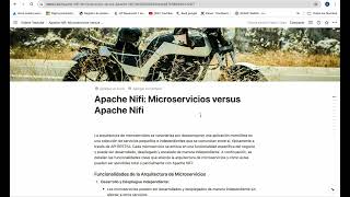 Apache Nifi Apache Nifi Microservicios versus Apache Nifi [upl. by Nessaj]