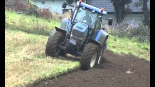 New Holland TM190 ploughing [upl. by Adnohsed184]