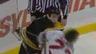 Clarkson vs Lucic Dec 13 2007  MSG feed [upl. by Polard]