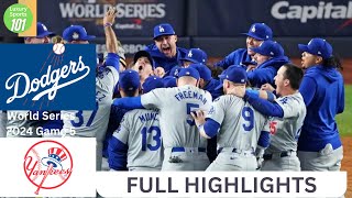 Dodgers vs Yankees World Series Game 5 Highlights 10 30 24 [upl. by Fotinas332]