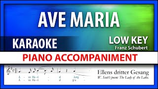 Ave Maria Schubert Karaoke Low Voice [upl. by Sorcim]