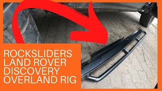 Mounting Terrafirma rocksliders to overlandrig Land Rover Discovery LR34 [upl. by Idleman]