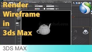 How to render Wireframe in Autodesk 3Ds Max [upl. by Ashlin]