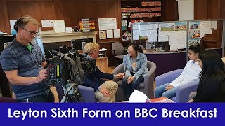 Leyton Sixth Form College on BBC Breakfast 2018 [upl. by Dwinnell]