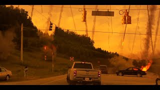 Greenland Comet shower Scene  HD clip [upl. by Epuladaugairam]