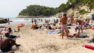 Beach Cala Mitjana 😍 Menorca Spain 🇪🇸 [upl. by Odlanyar]