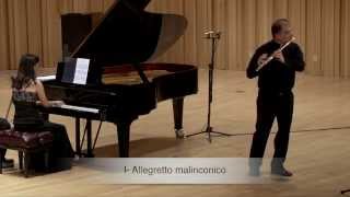 Francis Poulenc Sonata for Flute amp Piano  Claudio Barile flute  Paula Peluso piano [upl. by Aienahs]