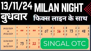 131124 MILAN NIGHT PENAL CHART  NIGHT RAJDGANI PENAL CHART [upl. by Macy]