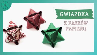 Jak zrobić Przestrzenna gwiazdka z pasków papieru  DIY Tutorial [upl. by Clausen]