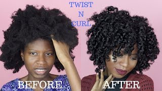 TWIST N CURL FOR TYPE 4A4B4C NATURAL HAIR  ft LA NATURALS [upl. by Dygert]