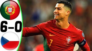 Portugal vs Czech Republic 60  All Goals and Highlights  2024 🔥 RONALDO [upl. by Whitehurst]