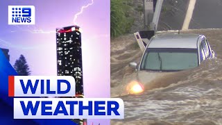 Flooding emergency hits SouthEast Queensland  9 News Australia [upl. by Anomis]