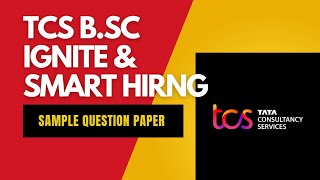 TCS  BSc Ignite Smart Hiring  Tata Consultancy Services  Sample Question Paper tcs tcscodevita [upl. by Grissel]