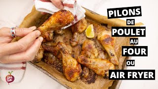 PILON DE POULET AU FOUR 🐓 OU AIR FRYER [upl. by Otha]