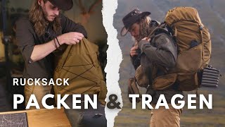 Rucksack clever packen richtig einstellen amp angenehm tragen Tipps amp Tricks [upl. by Burrell141]