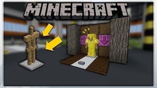 MCPE Redstone  Armor Swapper Using Armor Stand  Minecraft Pe [upl. by Lesh]