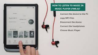 How to listen to music in Music Player  PocketBook [upl. by Joelynn]