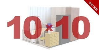 10x10 Storage Unit What Fits  ezStorage [upl. by Palmer270]