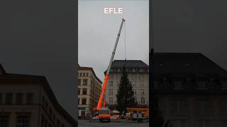 🎄Weihnachtsbaum aufstellen🚒FEUERWEHRKRAN im Einsatz🚨LEIPZIGER MARKTPLATZ🎄 [upl. by Avi]