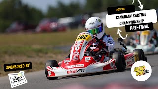 2022 Canadian Karting Championship Pre Final Mini ROK Mosport Karting Centre [upl. by Fawnia]