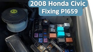 Fixing P1659 20062010 Honda Civic [upl. by Bernadine]