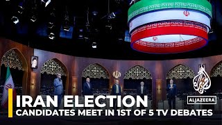 Iran presidential candidates discuss economy in first of five televised debates [upl. by Elita939]